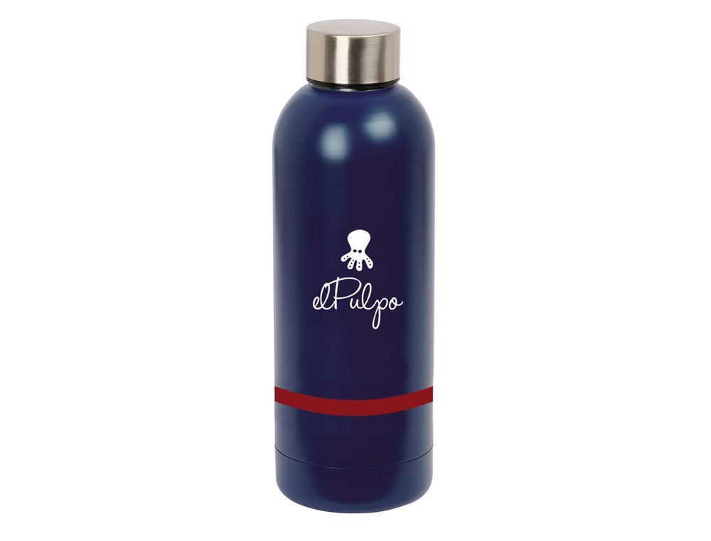 BOTELLA TERMO ACERO INOXIDABLE 500ML EL PULPO 225X70 MM