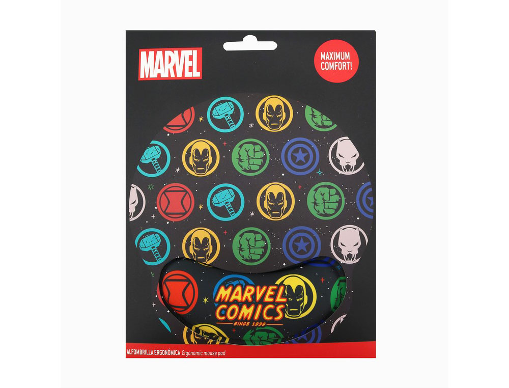 ALFOMBRILLA PARA RATON WONDEE GEL ERGONOMICA MARVEL COMICS