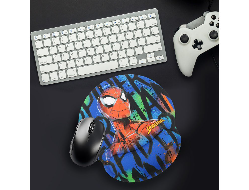 ALFOMBRILLA DE RATON MARVEL DE GEL ERGONOMICA SPIDERMAN 250X230 MM