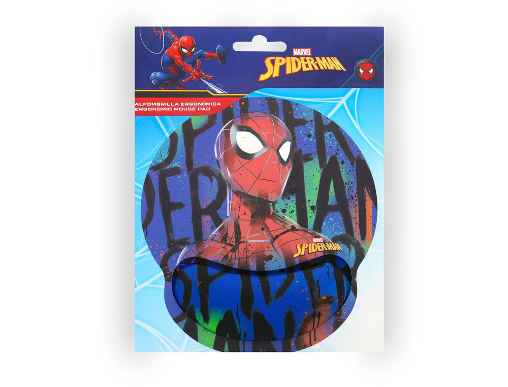 ALFOMBRILLA DE RATON MARVEL DE GEL ERGONOMICA SPIDERMAN 250X230 MM