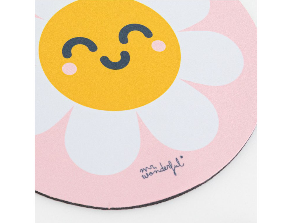 ALFOMBRILLA DE RATON MR WONDERFUL REDONDA MARGARITA 200 MM