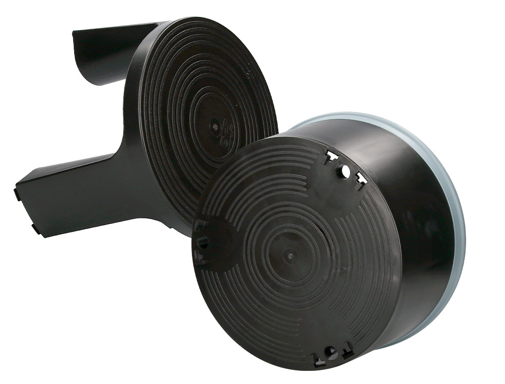 TABURETE Q-CONNECT RUEDAS RETRACTILES TRES RUEDAS DOS NIVELES COLOR NEGRO