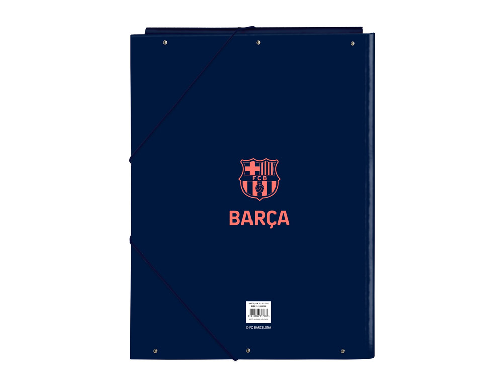 CARPETA CARTON FOLIO GOMAS SOLAPAS SAFTA F.C. BARCELONA 2 EQUIPACION 25/26