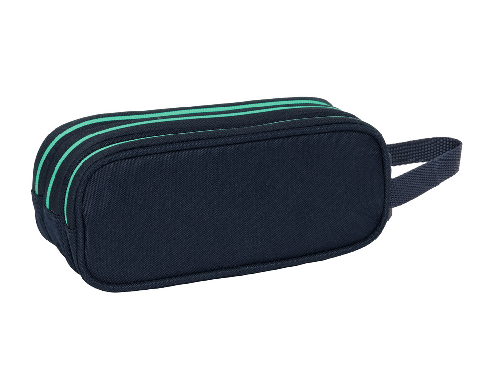 BOLSO ESCOLAR PORTATODO SAFTA TRIPLE REAL MADRID 2ª EQUIPACION 25/26 85X210X70 MM
