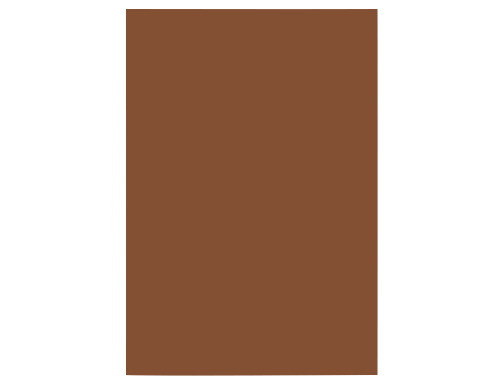 CARTULINA LIDERPAPEL A4 180G/M2 MARRON PAQUETE DE 100 HOJAS