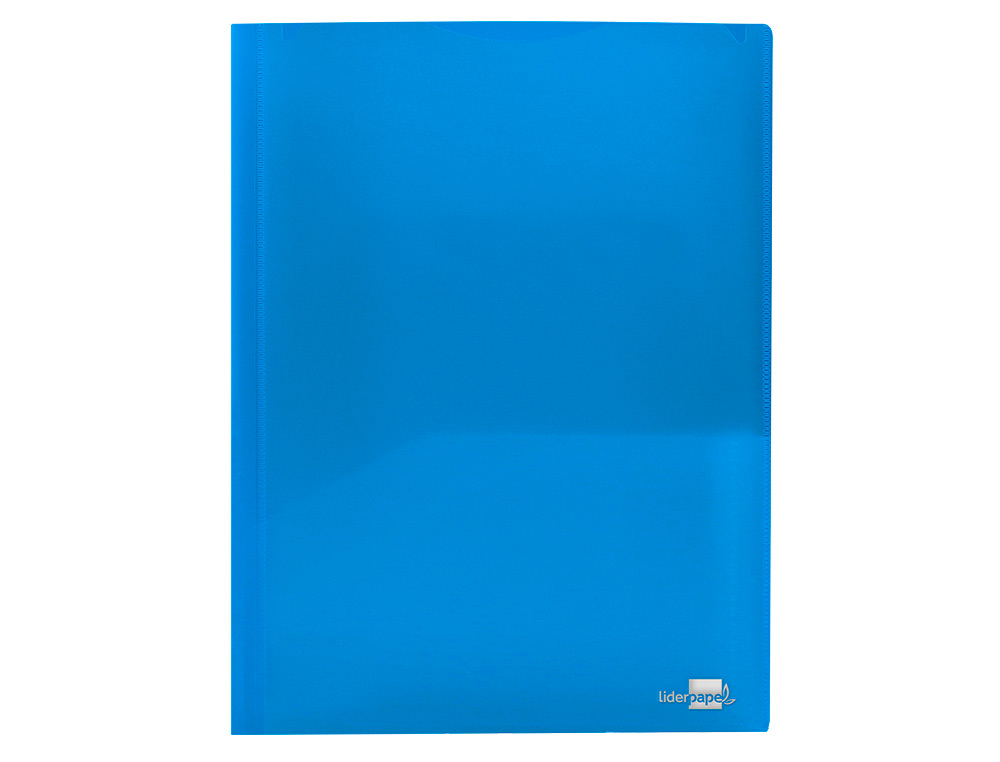 CARPETA LIDERPAPEL DOSSIER DOS BOLSAS CANGURO 45682 POLIPROPILENO DIN A4 AZUL