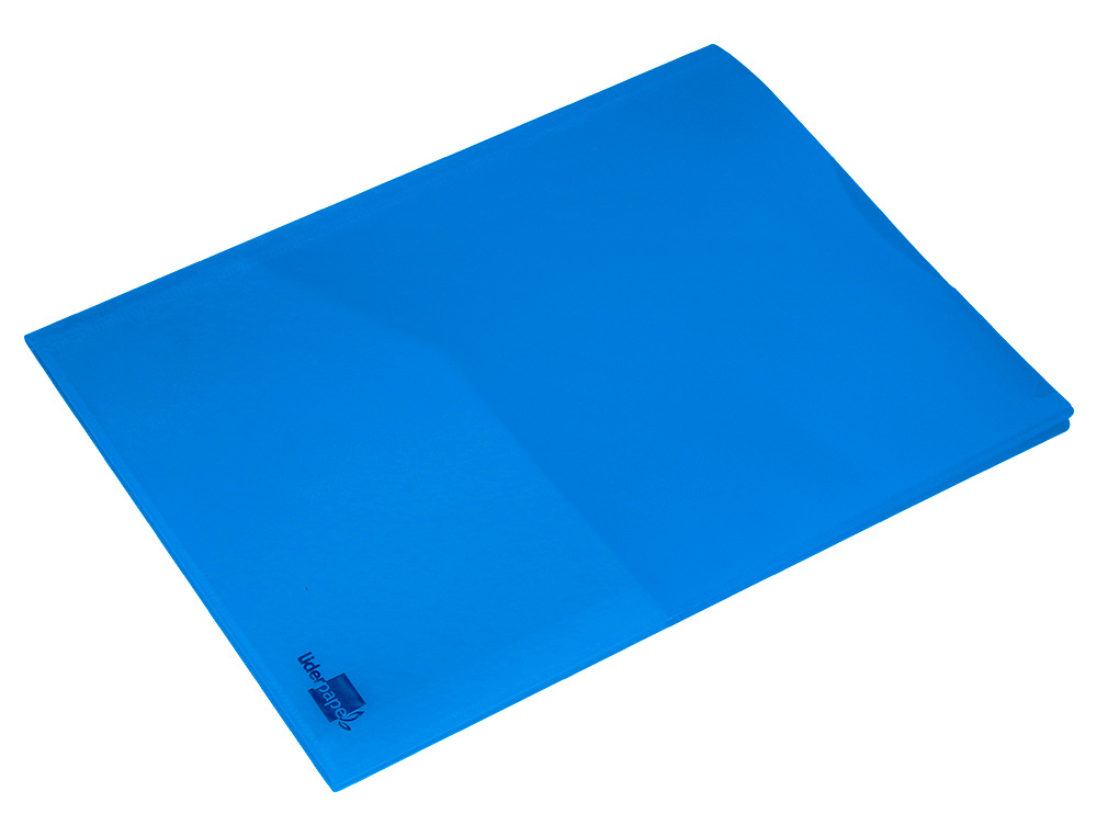 CARPETA LIDERPAPEL DOSSIER DOS BOLSAS CANGURO 45682 POLIPROPILENO DIN A4 AZUL