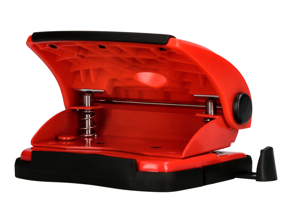 TALADRADOR Q-CONNECT KF02156 ROJO ABERTURA 2 MM CAPACIDAD 20 HOJAS