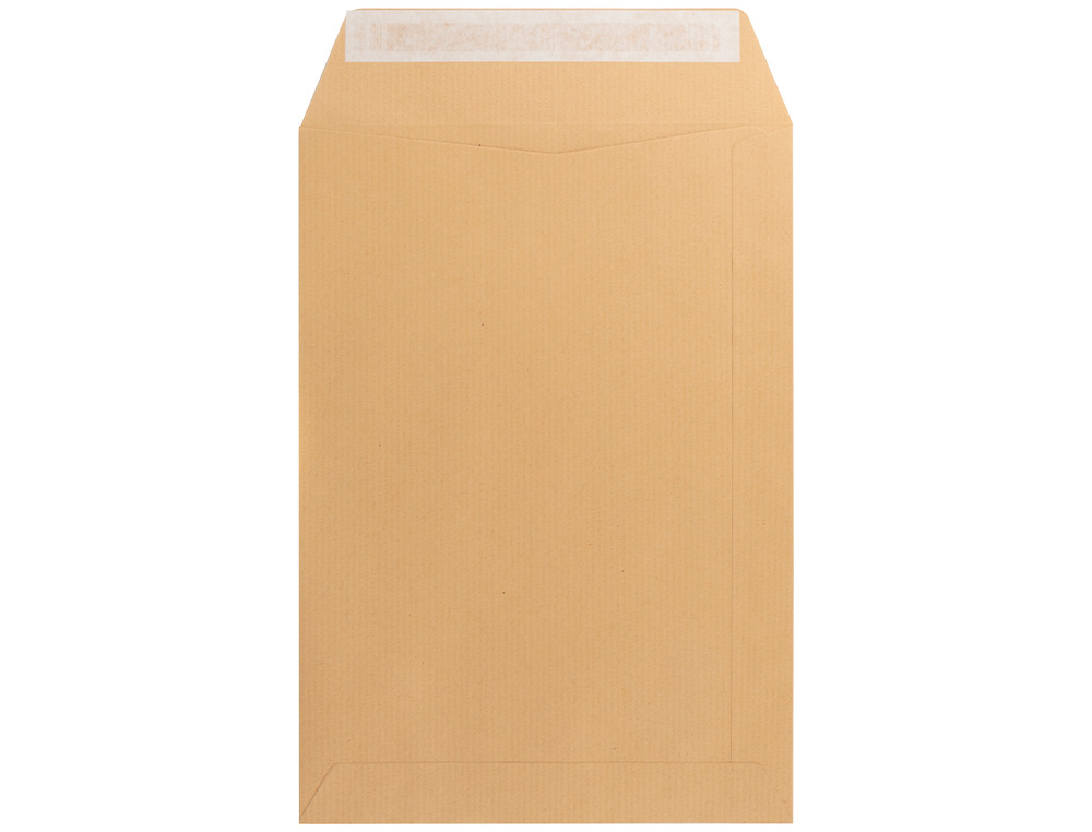 SOBRE LIDERPAPEL BOLSA N.4 KRAFT SALARIOS 132X187 MM TIRA DE SILICONA CAJA DE 500 UNIDADES