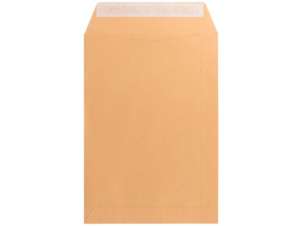SOBRE LIDERPAPEL BOLSA N.6 KRAFT CUARTO PROLONGADO 184X261MM TIRA DE SILICONA CAJA DE 250 UNIDADES