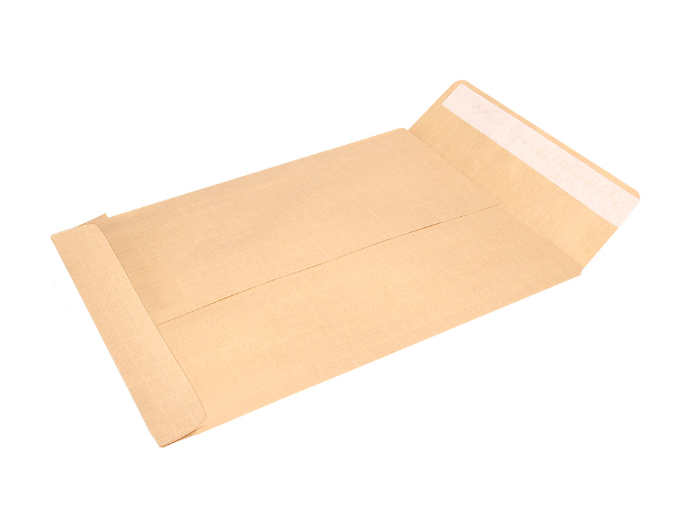 SOBRE LIDERPAPEL BOLSA N.6 KRAFT CUARTO PROLONGADO 184X261MM TIRA DE SILICONA CAJA DE 250 UNIDADES