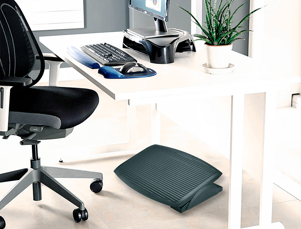 REPOSAPIES AJUSTABLE Q-CONNECT -POLIESTIRENO