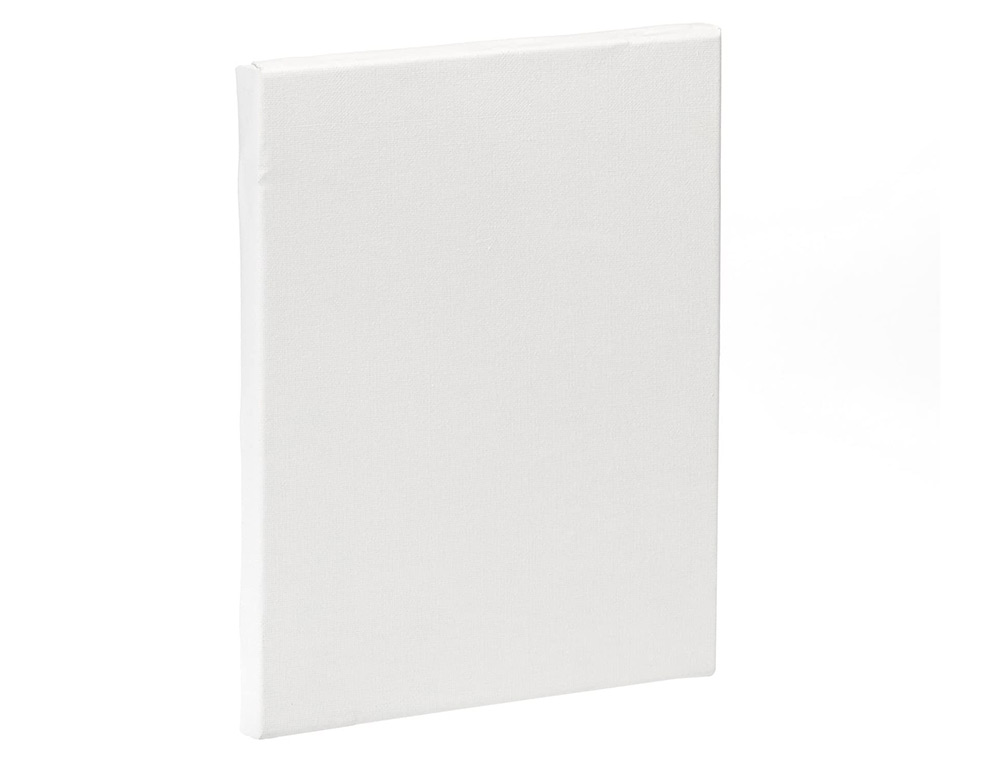 BASTIDOR LIDERPAPEL 8F LIENZO GRAPADO TRASERO ALGODON 100% MARCO PAWLONIA 1,8X3,8 CM BORDES MADERA 46X38 CM