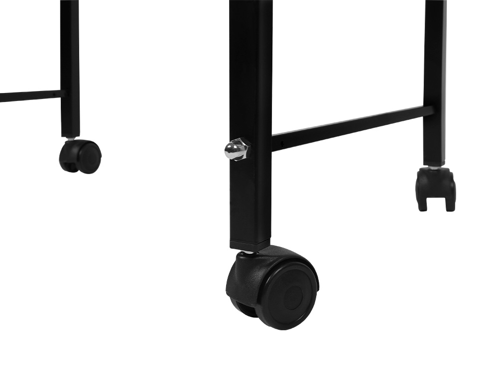 CARRITO Q-CONNECT PARA CARPETAS COLGANTES FOLIO CON RUEDAS Y BANDEJA INFERIOR EXTRAIBLE COLOR NEGRO