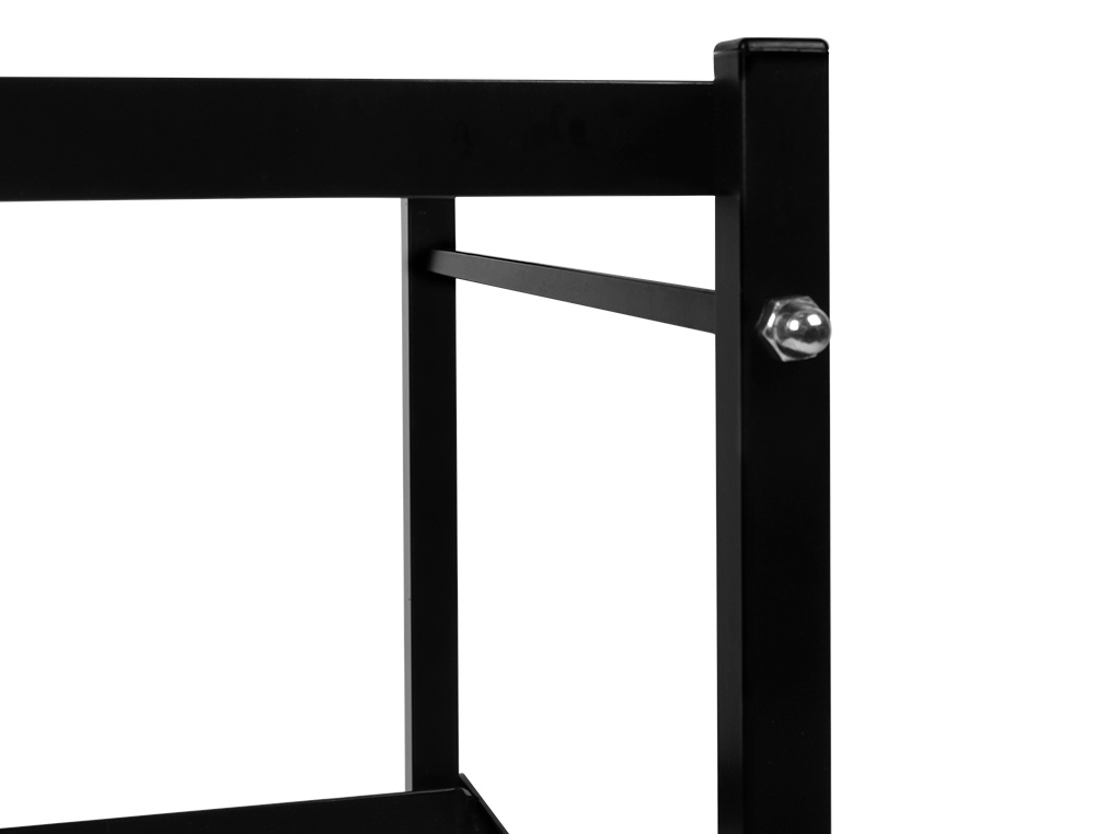 CARRITO Q-CONNECT PARA CARPETAS COLGANTES FOLIO CON RUEDAS Y BANDEJA INFERIOR EXTRAIBLE COLOR NEGRO