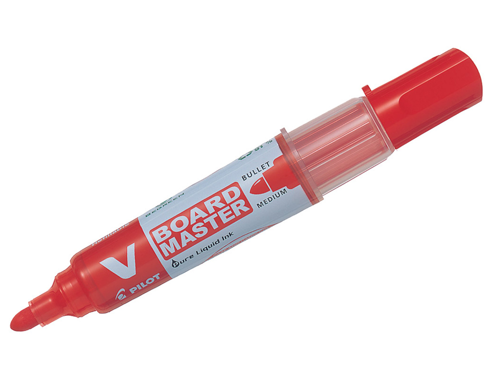 ROTULADOR PILOT V BOARD MASTER PARA PIZARRA BLANCA ROJO TINTA LIQUIDA TRAZO 2,3MM