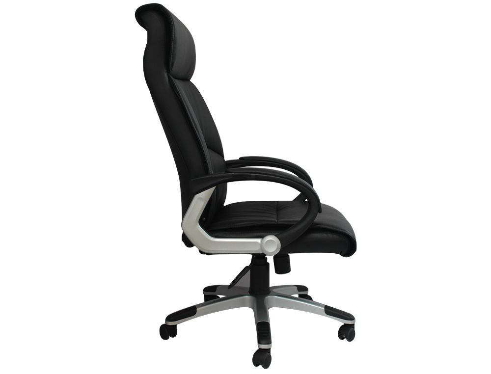SILLA DIRECCION Q-CONNECT RESPALDO ALTO REGULABLE EN ALTURA ALTO 1.150+85MM ANCHO 550MM PROFUNDIDAD 550MM COLOR