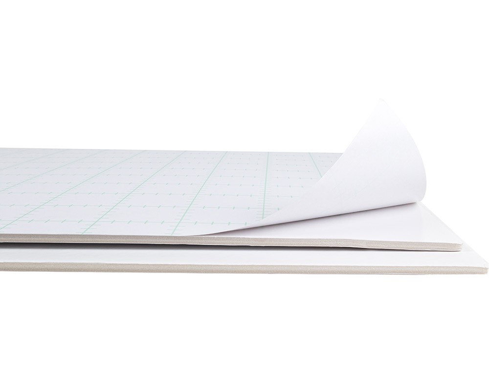 CARTON PLUMA LIDERPAPEL BLANCO ADHESIVO 1 CARA 70X100 CM ESPESOR 3 MM