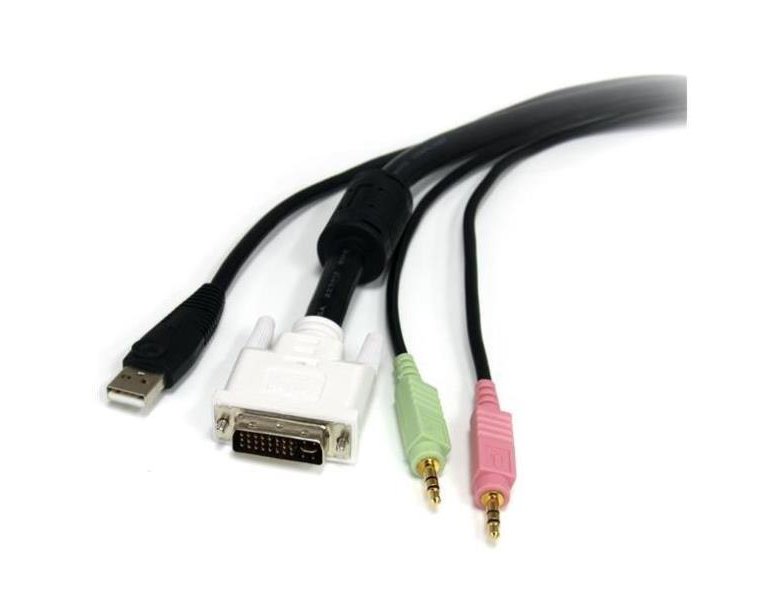 CABLES ORDENADOR / MOVILIDAD STARTECH CABLE KVM 4 EN 1 DE 1 8M CON DVI US