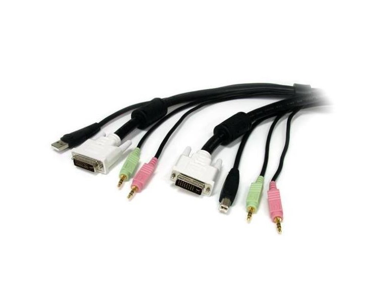 CABLES ORDENADOR / MOVILIDAD STARTECH CABLE KVM 4 EN 1 DE 1 8M CON DVI US