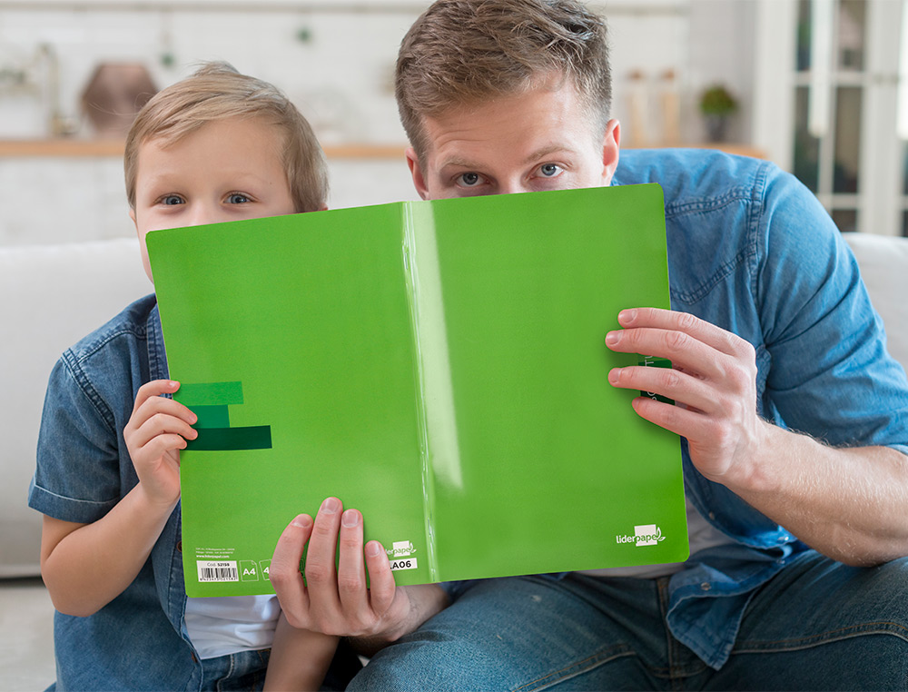 LIBRETA LIDERPAPEL SCRIPTUS A4 48 HOJAS 90GR CUADRO 4MM CON MARGEN