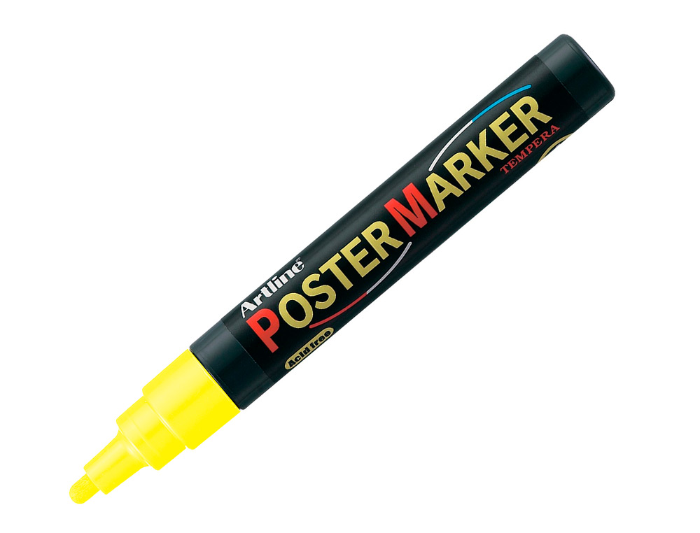 ROTULADOR ARTLINE POSTER MARKER EPP-4-AMA FLU PUNTA REDONDA 2 MM COLOR AMARILLO FLUOR