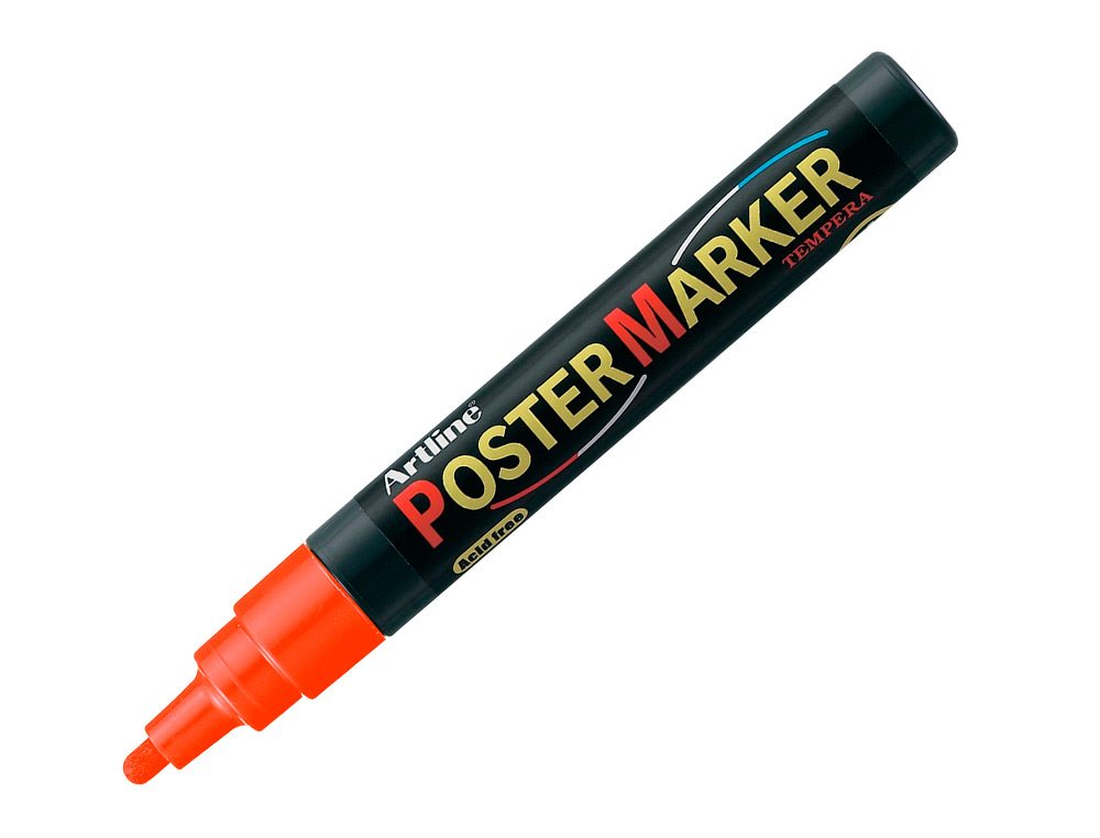 ROTULADOR ARTLINE POSTER MARKER EPP-4-NAR FLU PUNTA REDONDA 2 MM COLOR NARANJA FLUOR