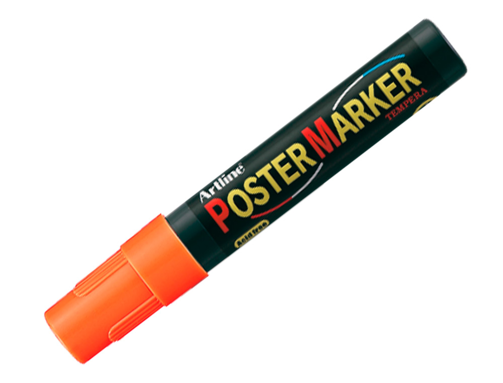 ROTULADOR ARTLINE POSTER MARKER EPP-4-NAR FLU PUNTA REDONDA 2 MM COLOR NARANJA FLUOR