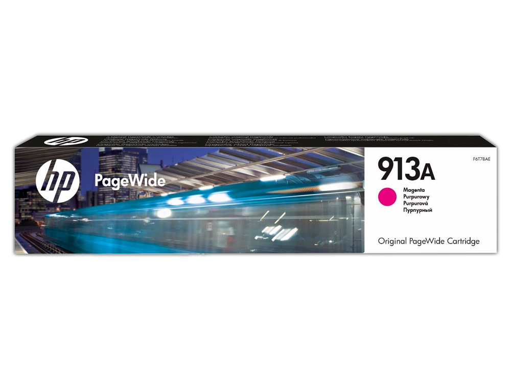 INK-JET HP JET 913A PAGEWIDE 352 / 377 / 452 / 477 / P55250 / P57750 MAGENTA 3000 PAGINAS