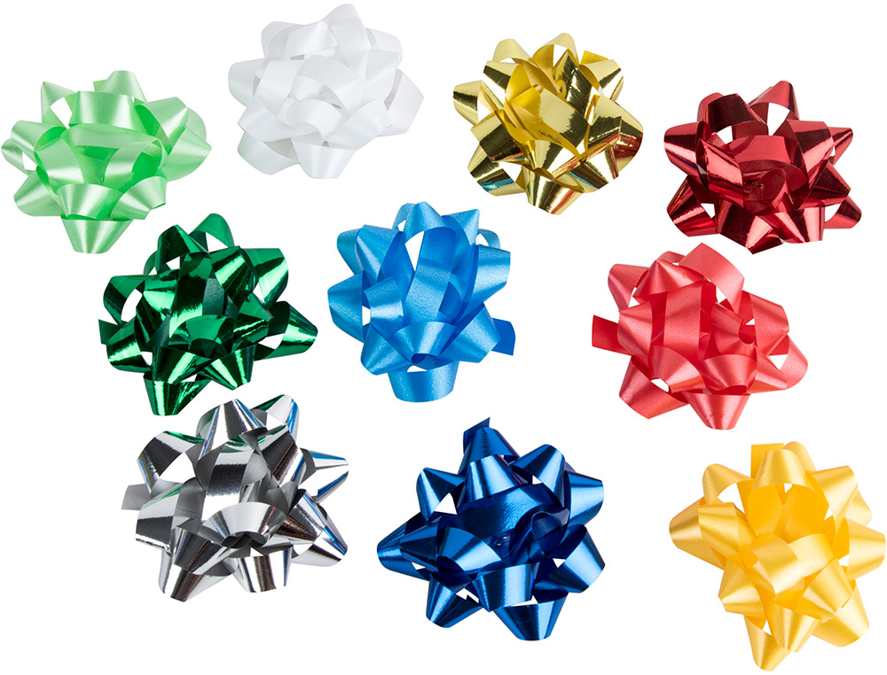 LAZOS LIDERPAPEL FANTASIA MAXI METALIZADOS COLORES SURTIDOS