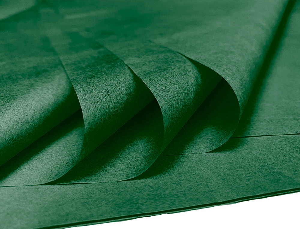 PAPEL SEDA LIDERPAPEL 52X76CM 18G/M2 BOLSA DE 5 HOJAS VERDE OSCURO
