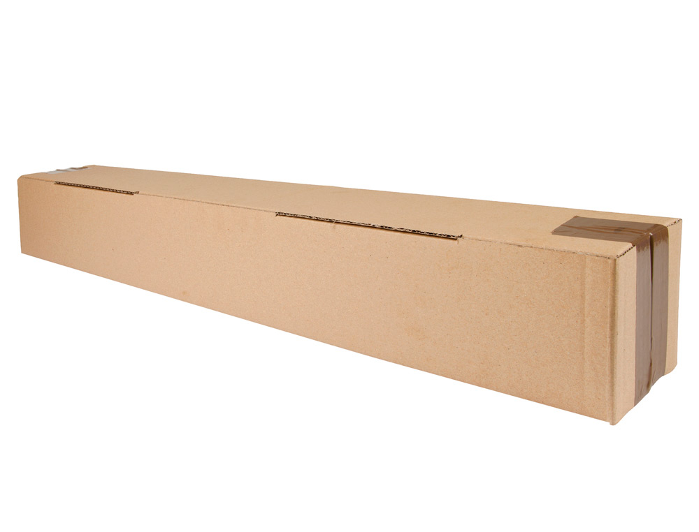 CAJA PARA EMBALAR Q-CONNECT TUBO CARTON RECICLADO CANAL SIMPLE 3 MM COLOR KRAFT 725X95X95 MM