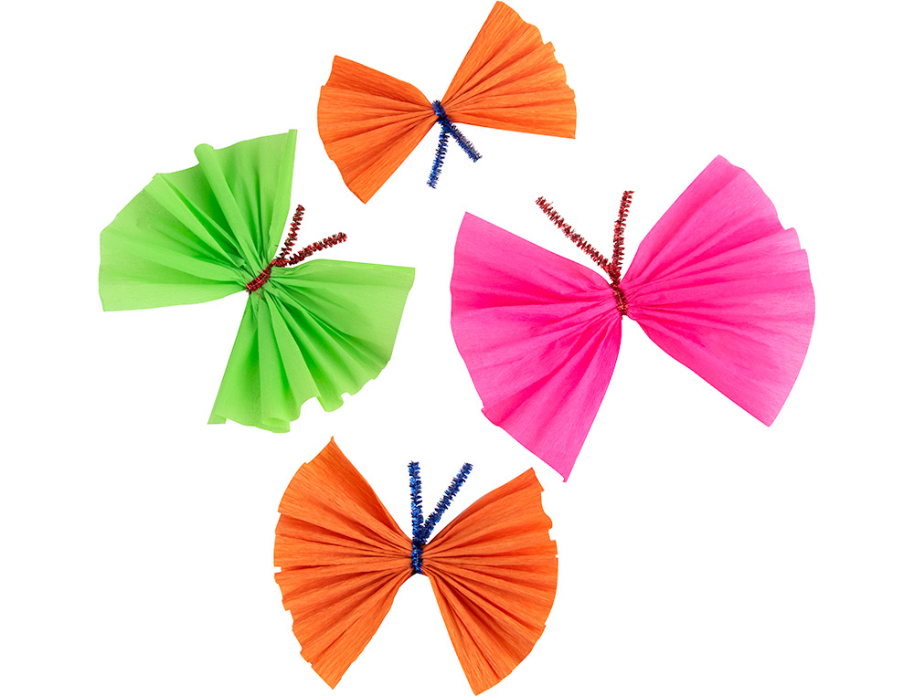 PAPEL CRESPON LIDERPAPEL 50 CM X 2,5 M 34G/M2 AMARILLO FLUORESCENTE