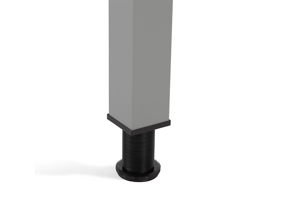 MESA OFICINA ROCADA SERIE EXECUTIVE FORMA EN L DERECHA 160X110 CM ACABADO GRIS/HAYA