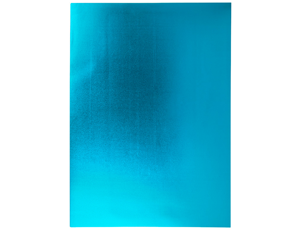 GOMA EVA LIDERPAPEL 50X70 CM ESPESOR 2 MM METALIZADA AZUL CLARO