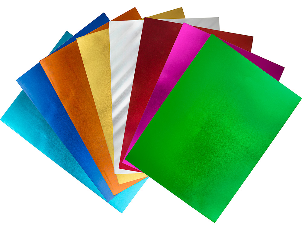 GOMA EVA LIDERPAPEL 50X70 CM ESPESOR 2 MM METALIZADA AZUL CLARO