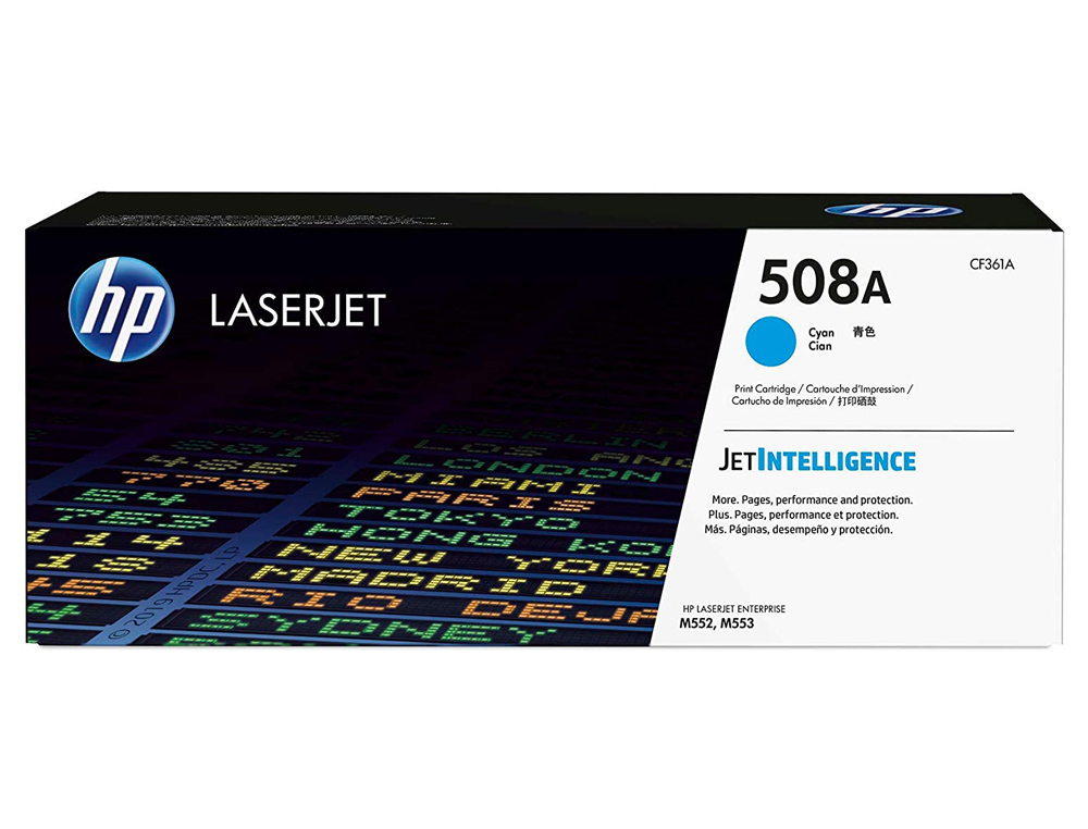 TONER HP 508A LASERJET ENTERPRISE M552/553/577 CIAN 5.000 PAG