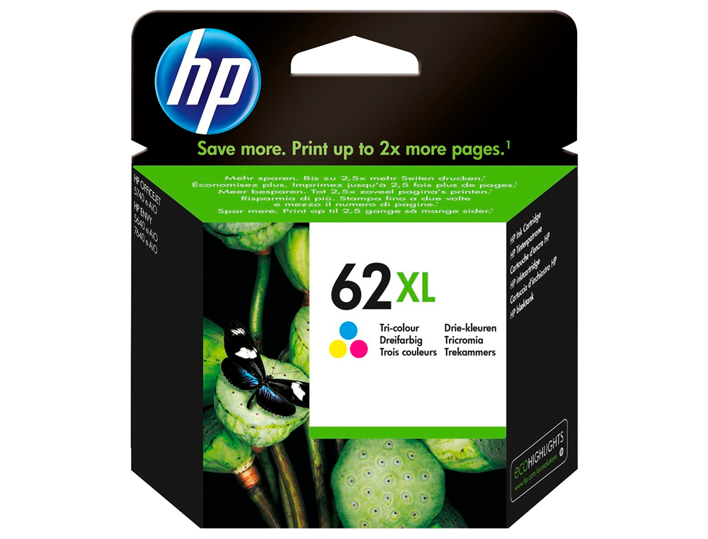 INK-JET HP 62XL ENVY 5640/7640 OFFICEJET 5740 TRICOLOR 415 PAG