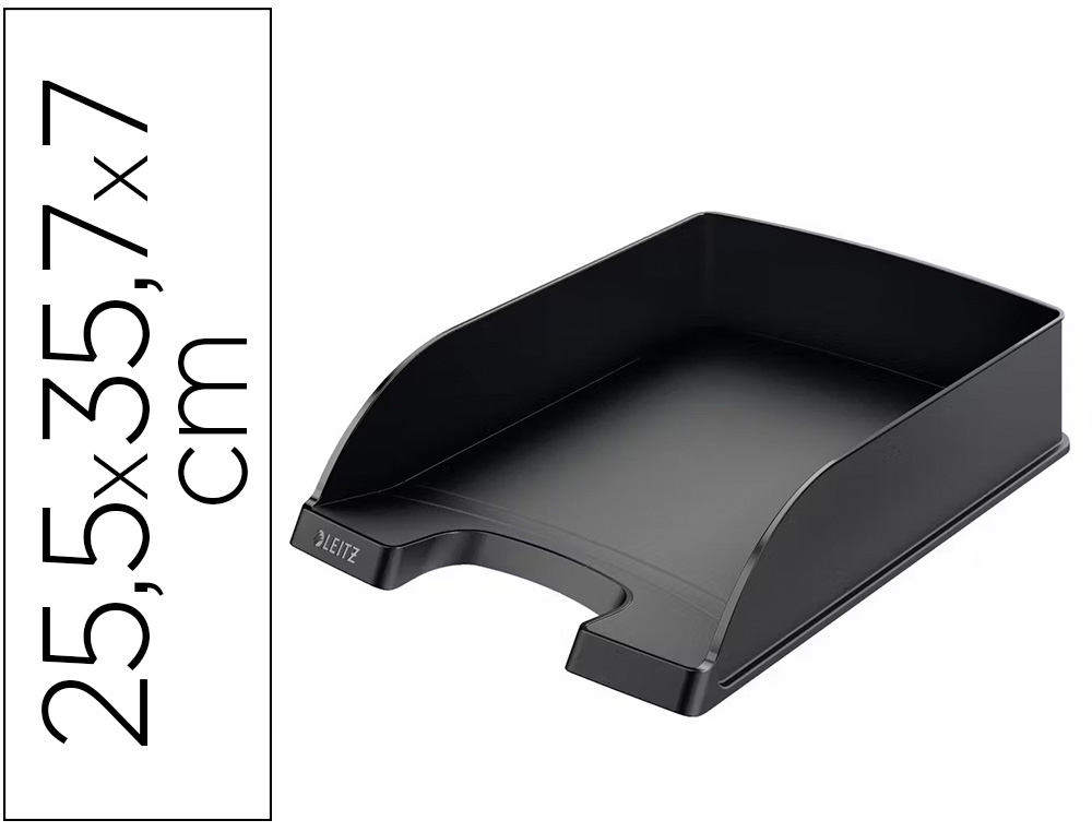 BANDEJA SOBREMESA PLASTICO LEITZ RECYCLE NEGRO 255X357X70 MM