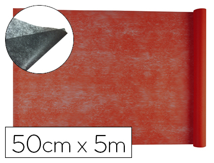 TEJIDO SIN TEJER LIDERPAPEL TERILENO 25 G/M2 ROLLO DE 5 MT ROJO