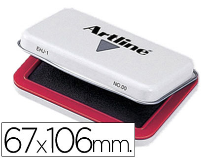 TAMPON ARTLINE N1 ROJO 67X106 MM