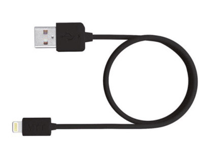 CABLE USB 2.0 A APPLE LIGHTNING MEDIARANGE USB 2.0 LONGITUD DE CABLE 1 MT NEGRO