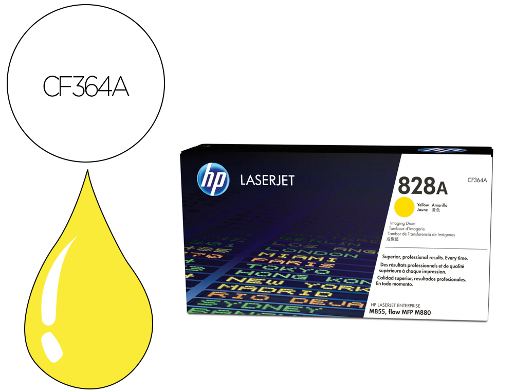 TAMBOR HP 828A LASERJET M850 SERIES / M880 AMARILLO 30000 PAGINAS