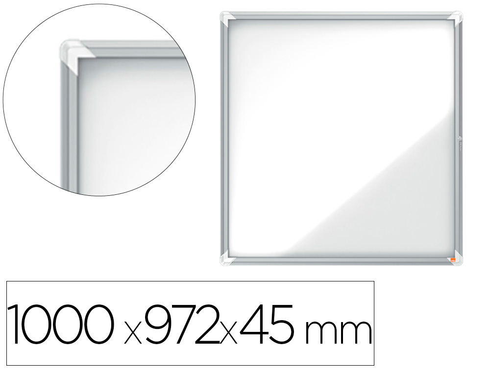 VITRINA DE ANUNCIOS NOBO PREMIUM PLUS MAGNETICA DE EXTERIOR 12 X DIN A4 1000X972X45 MM