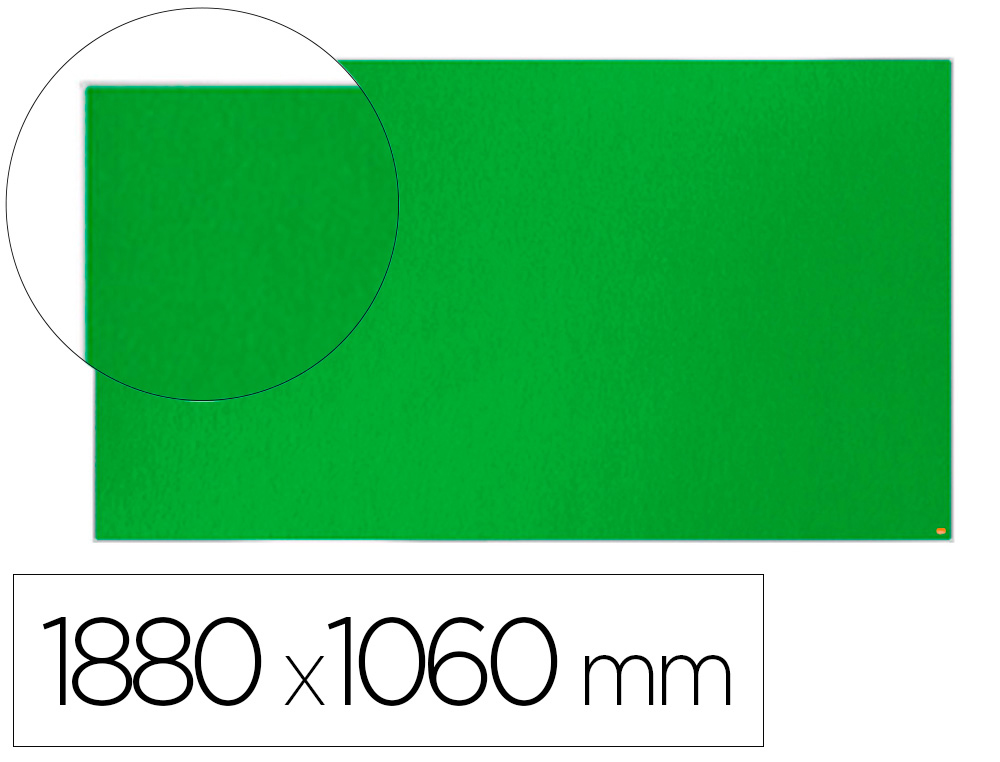 TABLERO DE ANUNCIOS NOBO IMPRESSION PRO FIELTRO VERDE FORMATO PANORAMICO 85