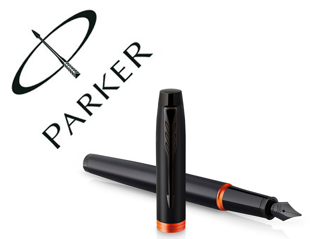 PLUMA PARKER IM PROFESSIONALS VIBRANT ORANGE RING PLUMIN F EN ESTUCHE DE REGALO