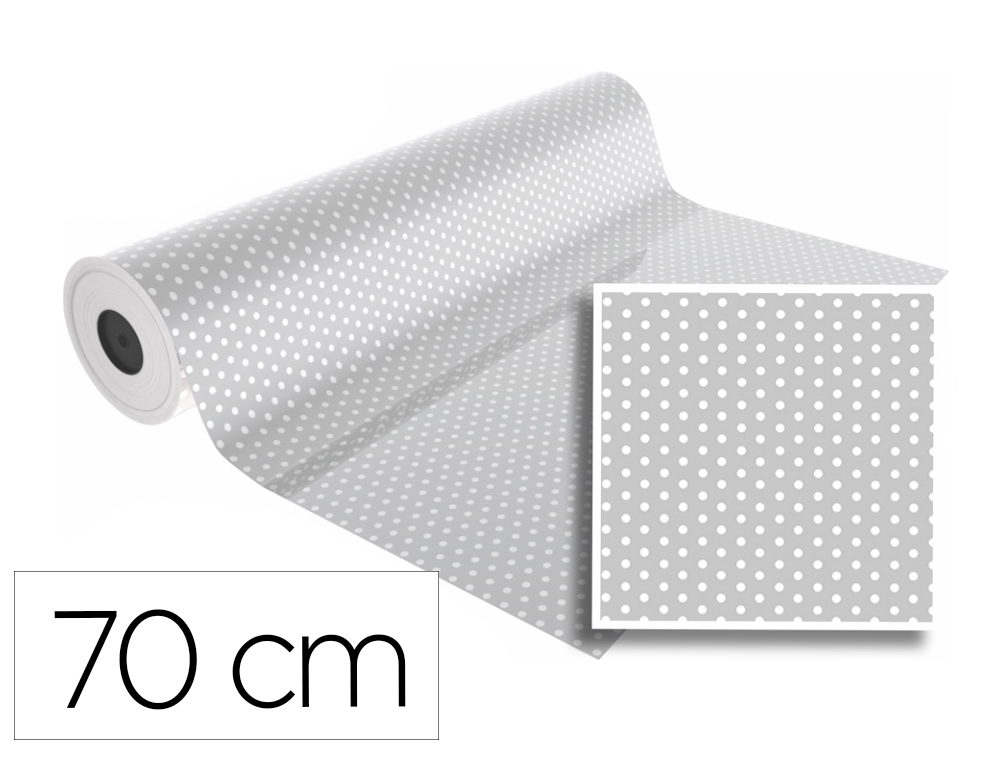 PAPEL DE REGALO BASIKA POLIPROPILENO TRANSPARENTE DECO TD0902-A BOBINA 70 CM