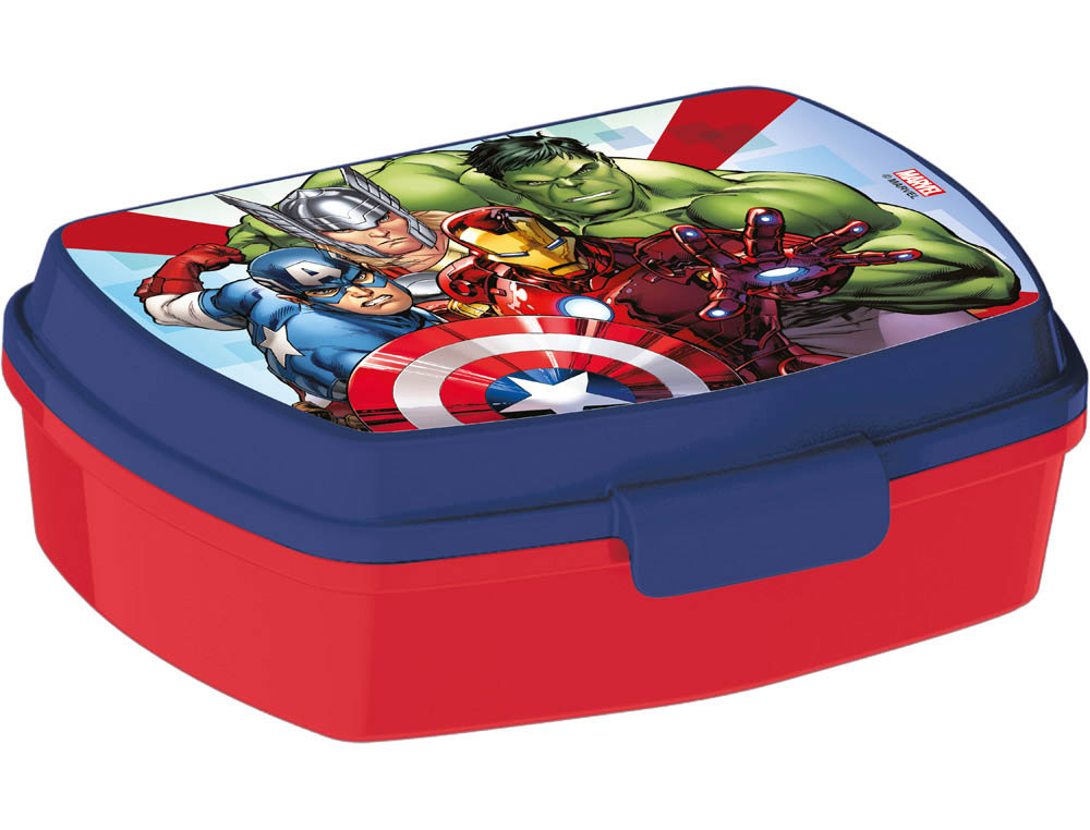 SANDWICHERA SAFTA ESCOLAR 170X133X56 MM AVENGERS INFINITY