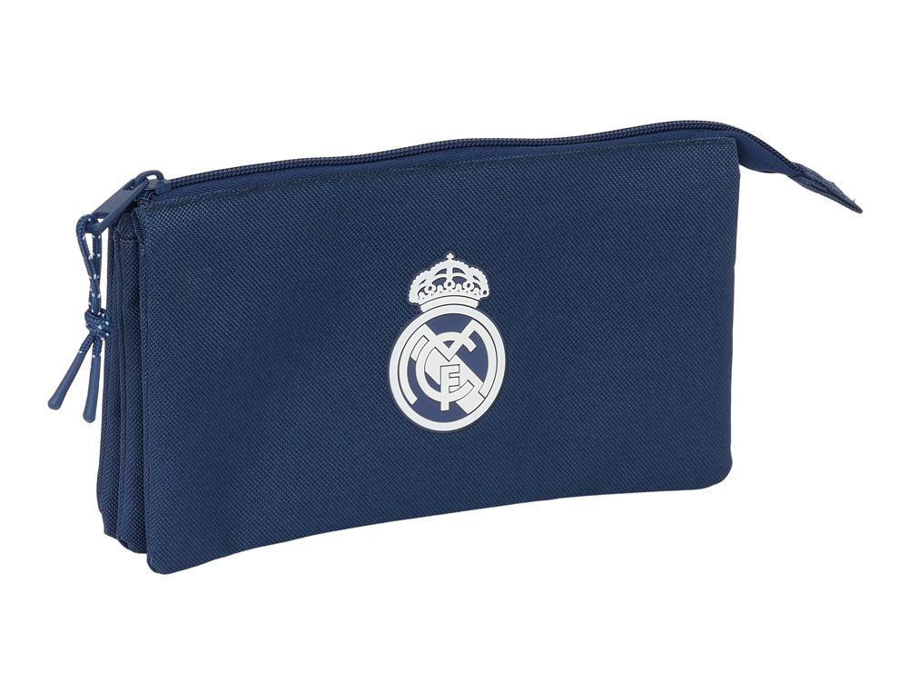 BOLSO ESCOLAR PORTATODO SAFTA TRIPLE REAL MADRID GIRL 120X220X30 MM