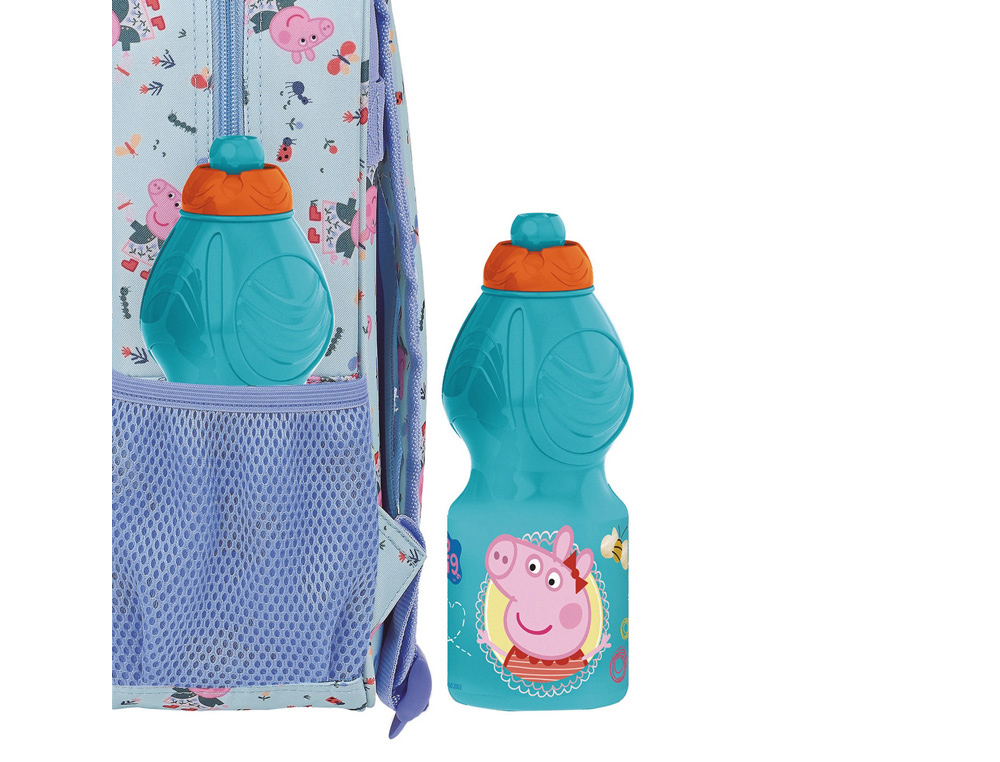 BOTELLA PORTALIQUIDOS SAFTA 400ML PEPPA PIG PRETTY FLOWERS 180X64X64 MM